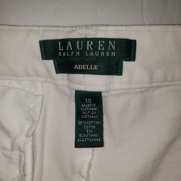 LAUREN RALPH LAUREN Adelle White Stretch Jeans Pants Womens Size 10 - Picture 3 of 5